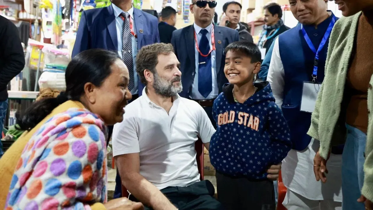 Bharat Jodo Nyay Yatra: Rahul Gandhi enroute from Sekmai to Karong on day 2 of the yatra.