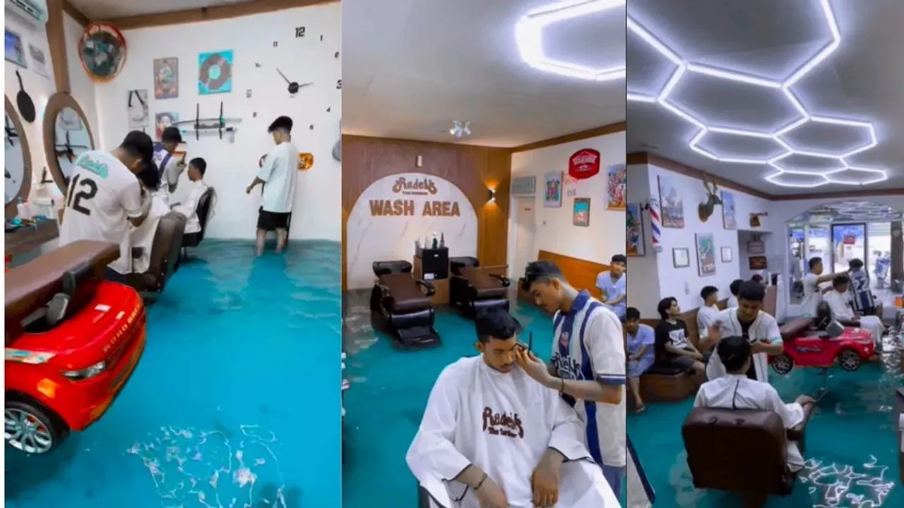 Viral Video News, saloon viral Video, saloon Trending Clip, Viral Video News, Indonesia water saloon, Viral Video News