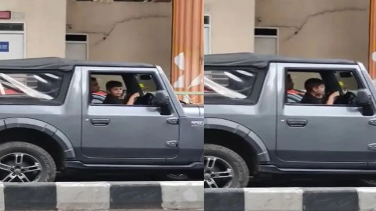 trending Video,VIral Video,Traffic Video, kid driving car video, begaluru traffic video, viral reel