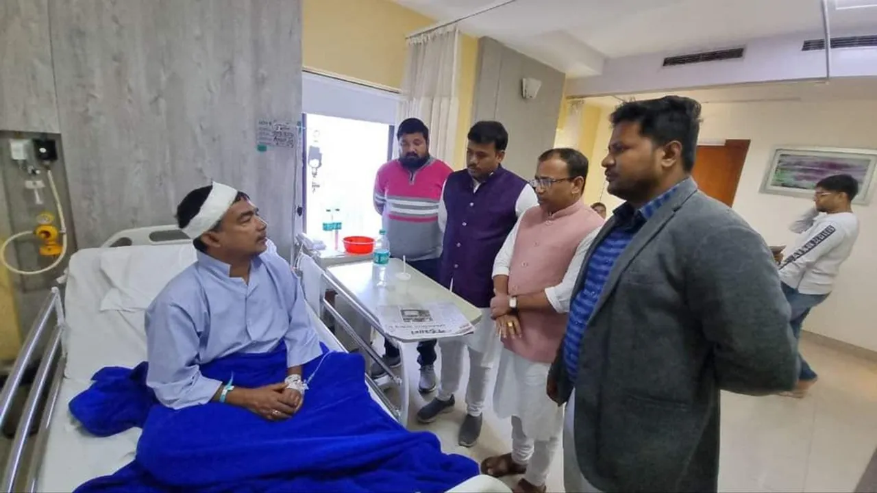 Sandeshkhali ED team Attacked Sheikh Shahjahan BJP Mla meet injured officers