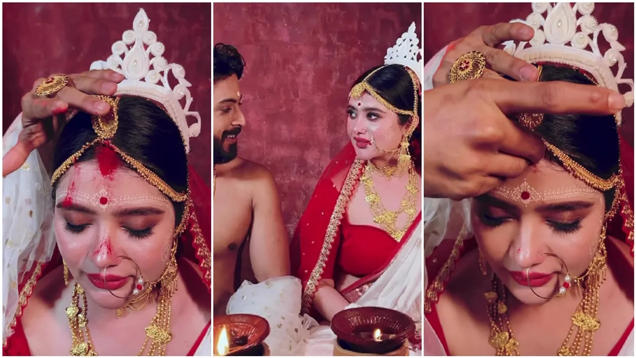 Ena Saha- fake wedding video viral social media
