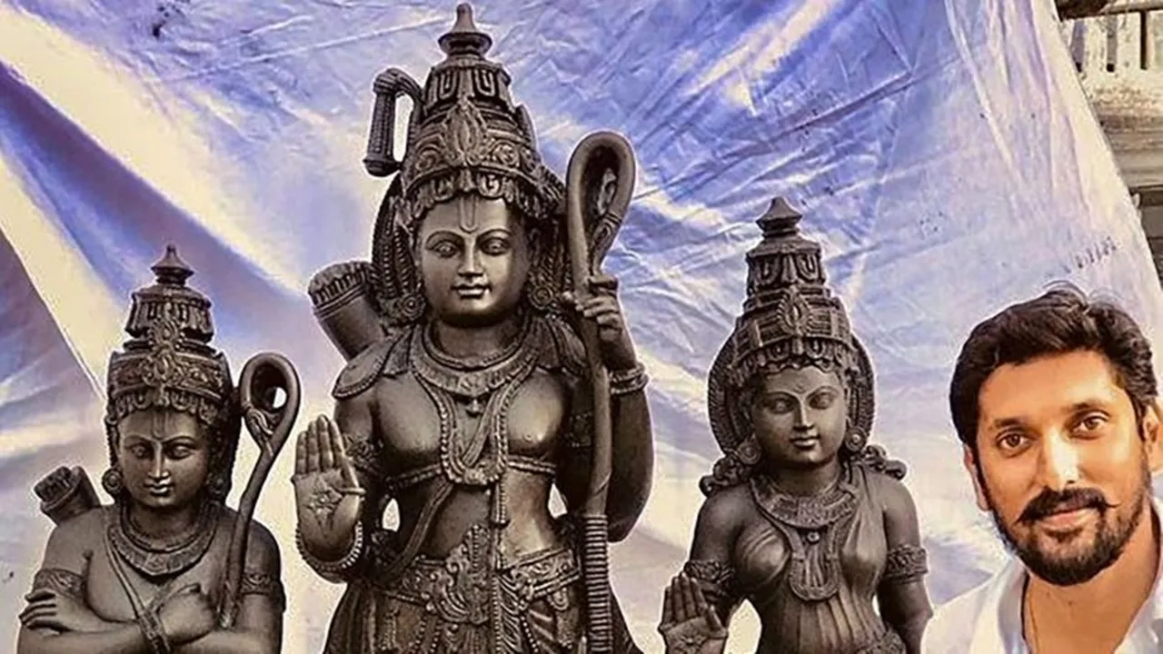 Arun Yogiraj's Ram Lalla idol, Ayodhya Ram Temple, Karnataka Sculptor