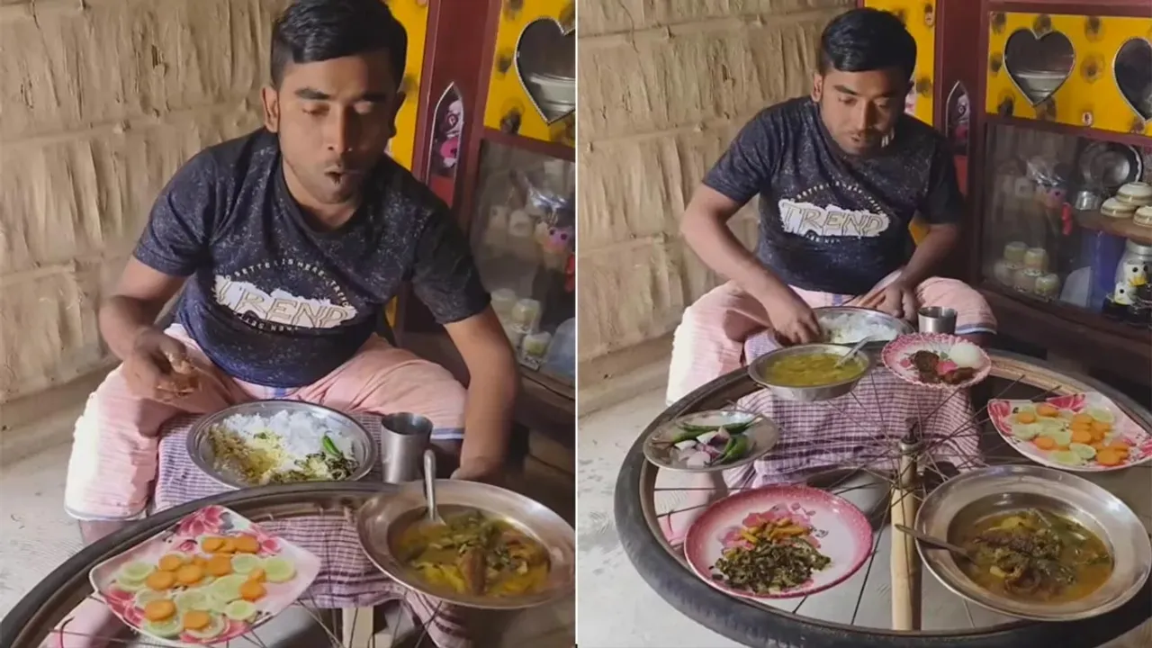 Tyre table,viral video,jugaad,jugaad video,bicycle tire table,viral news,trending news,life hack,bicycle desi jugaad,Bicycle Tyre Dining Table,cycle ka Table"