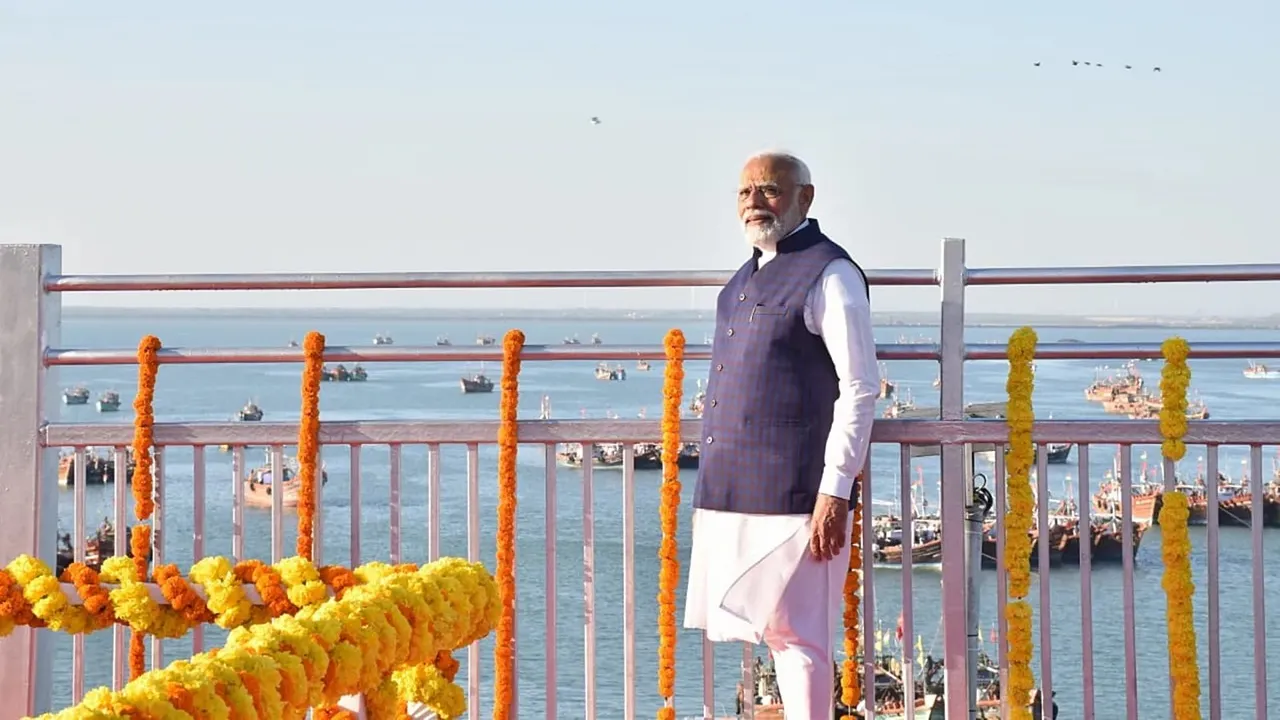 pm modi in gujarat live updates, sudarshan setu