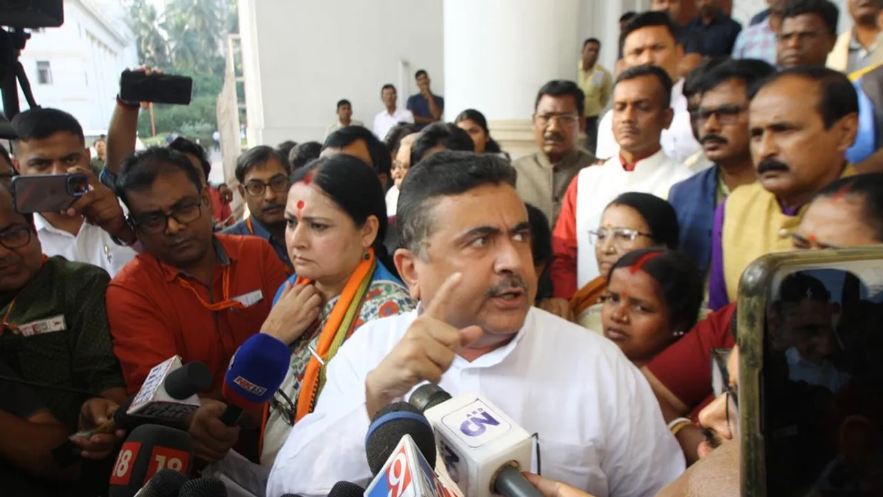 6 BJP MLAs including Suvendu Adhikari suspended for protesting Sandeshkhali issue in Assembly
