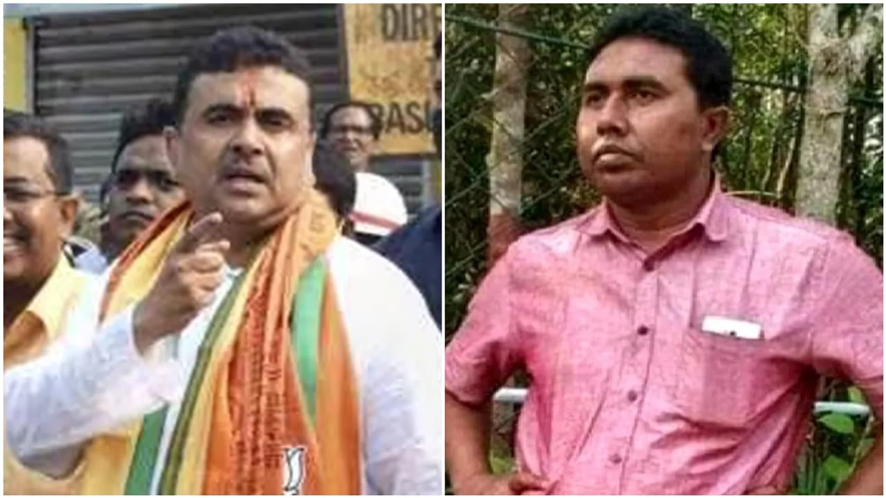 Suvendu Adhikari In Sandeshkhali Sheikh Shahjahan , শেখ শাহজাহান ফিনিশ সন্দেশখালিতে ঢুকেই দাবি শুভেন্দুর
