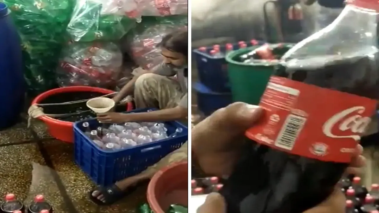 "VIral Video, coca cola, trending Video, shocking video, fake cold drink video, duplicate cold drink video, duplicate cold drink making video, latest cold drink making video, viral video, coca cola viral video