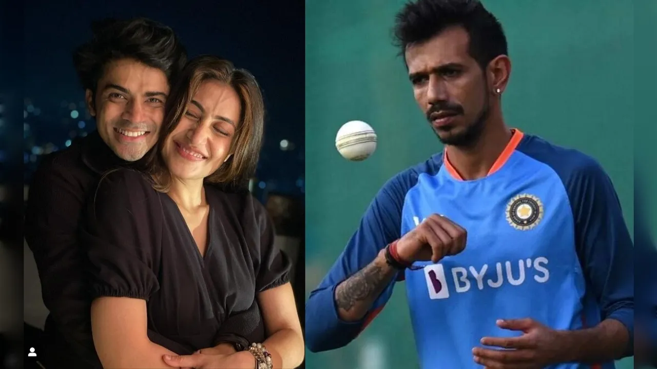 Yuzvendra Chahal, Dhanashree Verma, Pratik Utekar