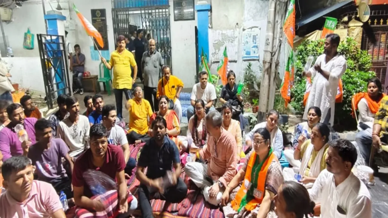 Kolkata Ananadapur BJP Debasree Chaudhuri Lok Sabha Election 2024 protest