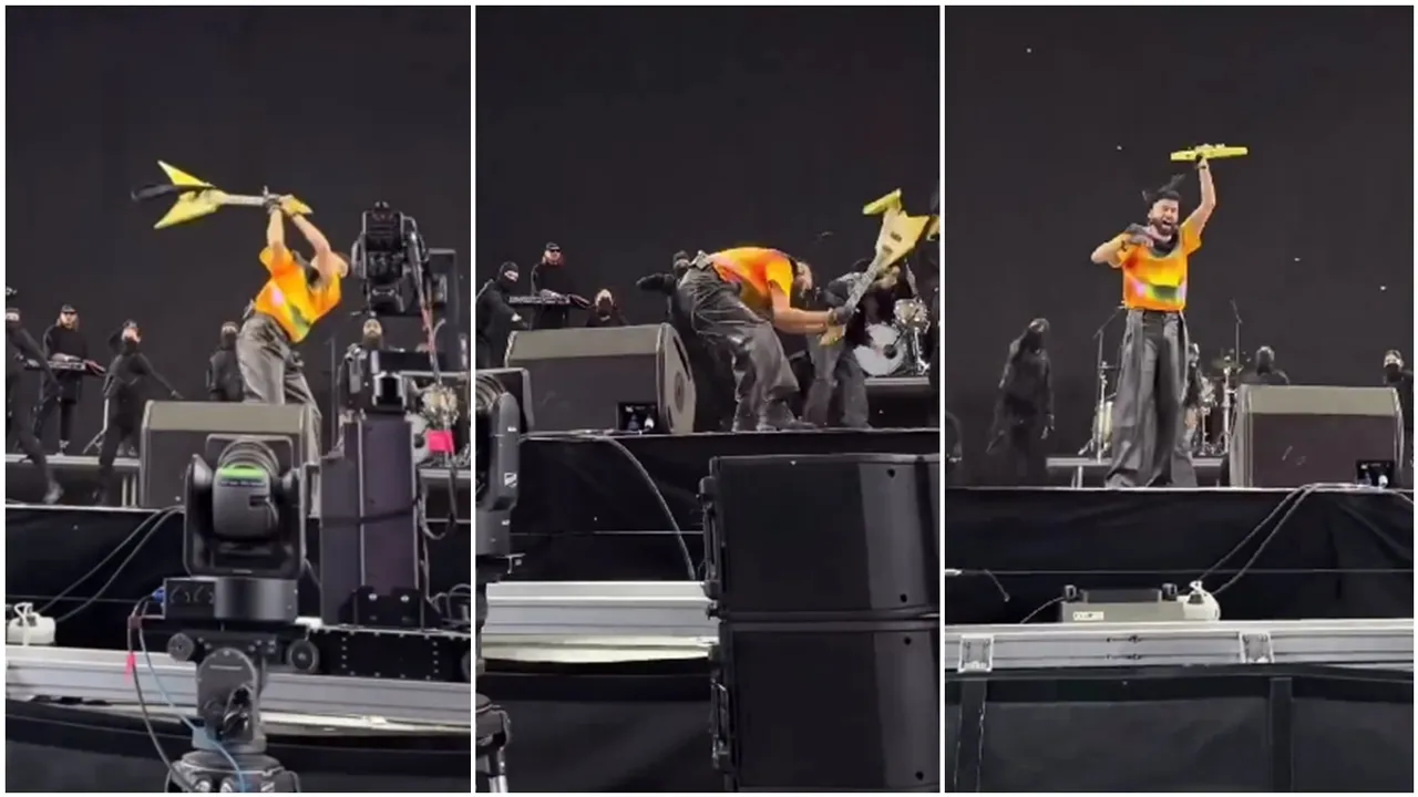 Ap dhillon broke guiter in stage bollywood entertainment news