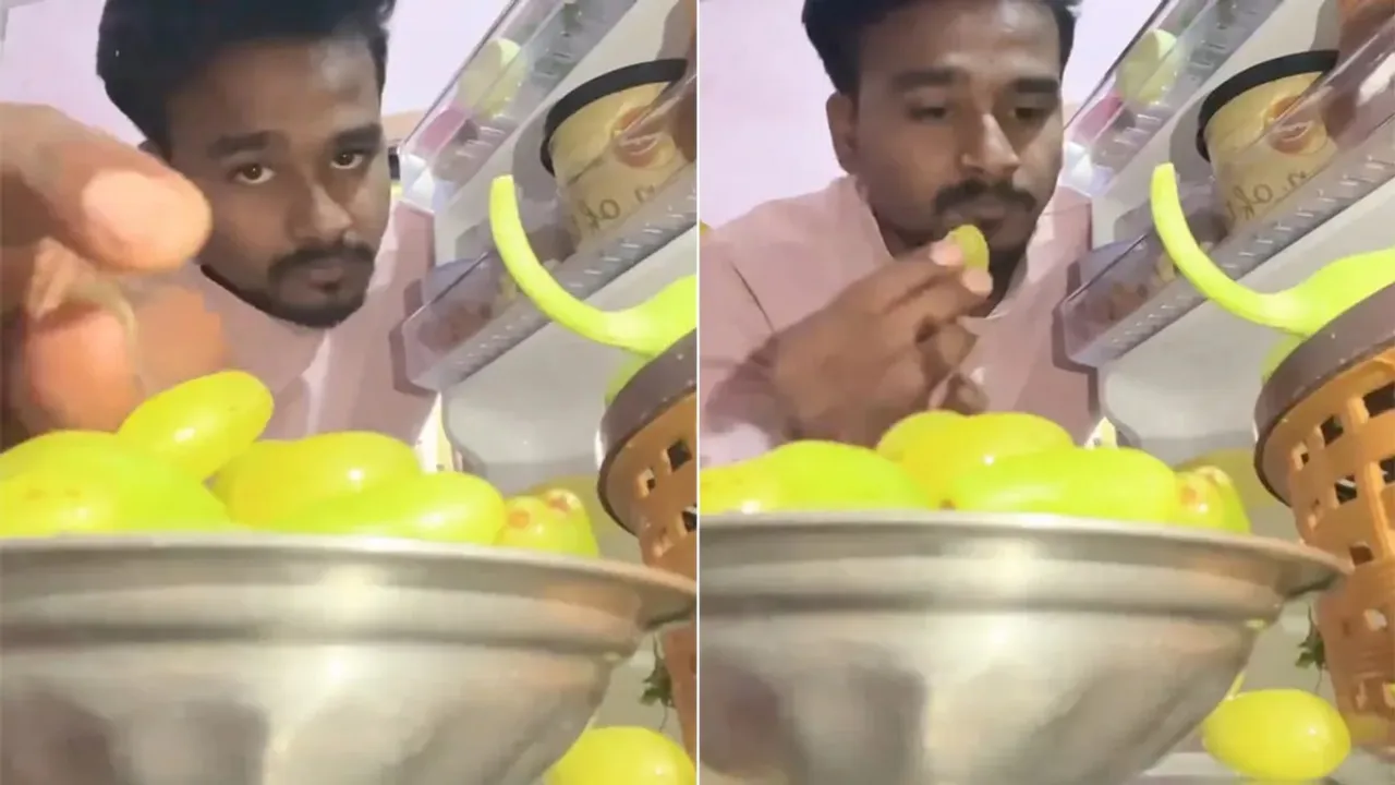 viral video,relatable content,food cravings,viral grape video,grapes,food,viral news,trending news,food viral videos,viral videos,Grapes Juice,grapes recipes,grapes custard,Instagram Viral Videos,Gaurav Kapoor