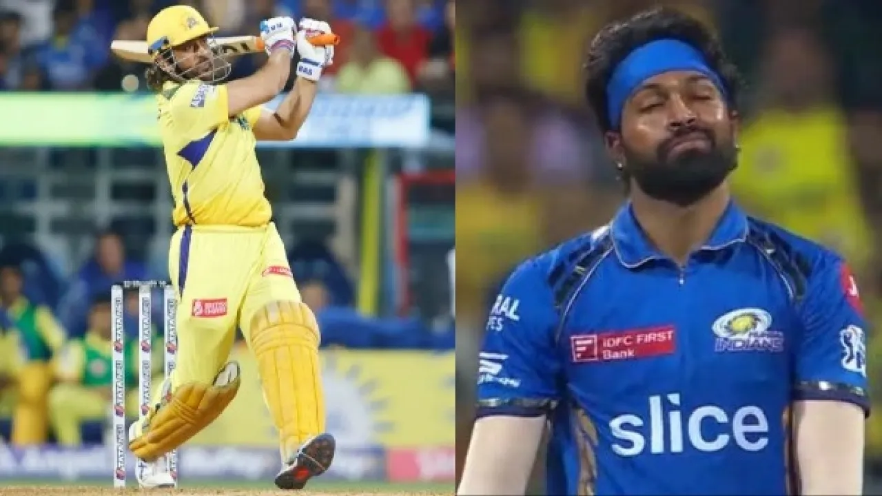 MS Dhoni, Hardik Pandya, Mumbai Indians vs Chennai Super Kings