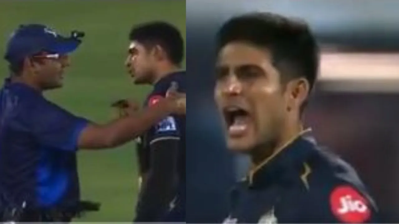 Shubman Gill, RR vs GT, Shubman Gill angry with umpire