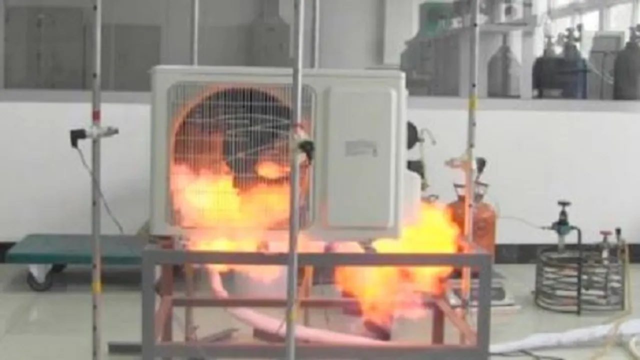 AC Explosion, AC blast, ac blast video, how to prevent ac blast, split ac blast, ac compressor explosion, what to do when ac catches fire, what causes ac compressor to explode, can ac gas leak cause death, can an air conditioner catch on fire, air conditioner, ac,