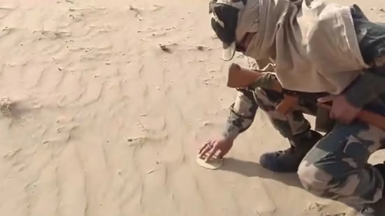 bsf,bsf jawan,rajasthan,bikaner,viral video"