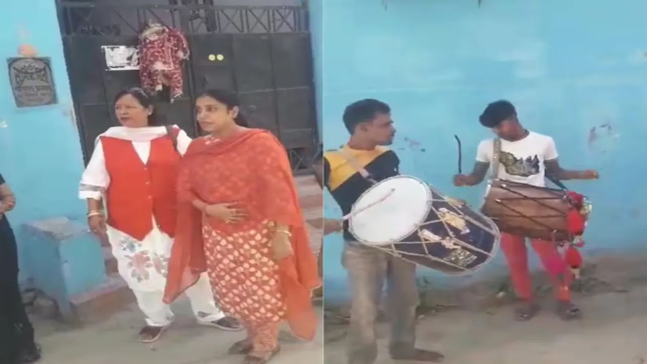 "divorce celebration, Indian divorce celebration, divorce band baja, divorce celebrated wirh band baja, offbeat news"