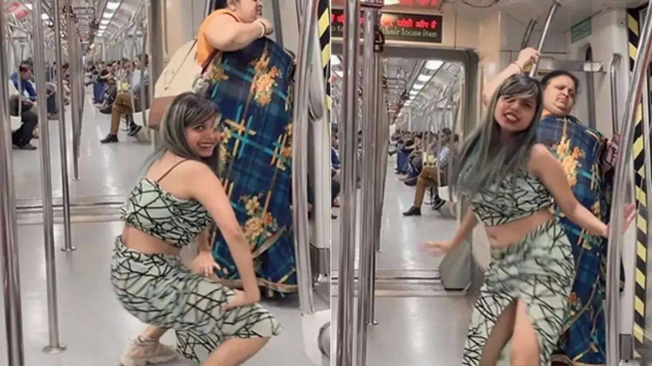 Obscene Dance,Delhi Metro,,Woman dance Inside Delhi Metro,Woman dancing inside Delhi Metro,Delhi Metro controversy,Woman dance In Metro,dance viral video,Dance,dance in metro,dance in metro viral,Dance in metro viral video,Delhi,Instagram reel,Video shoot inside metro,Bhojpuri songs,Latest Bhojpuri songs,Girls Dance videos,Dance videos,Viral News,Viral Video,womans obscene dance performance in delhi metro