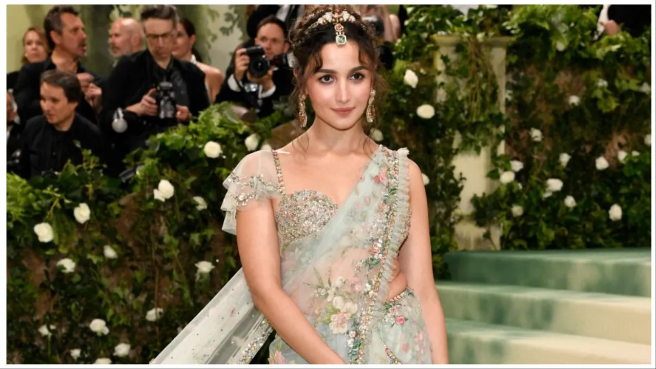 2024 Met Gala: Alia Bhatt stunned in a Sabyasachi saree.