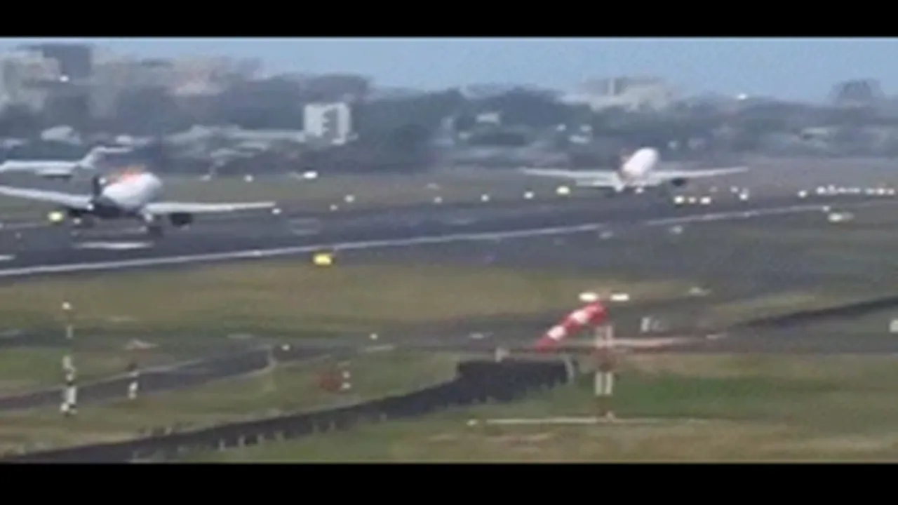 Air India Flight, Indigo Flight, Plane Collision, Plane Crash, Mumbai Airport, Air India Airlines, Indigo Airlines, Viral video, viral news, trending news, viral incident,