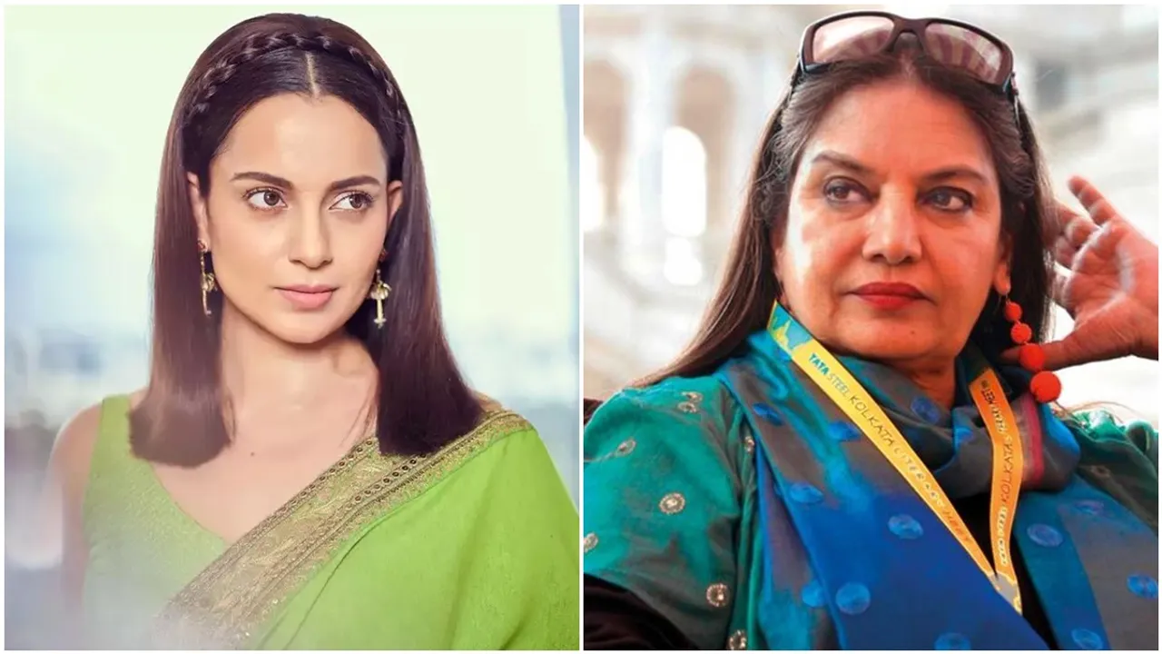 kangana Ranaut, shabana azmi, Kangana ranaut slapped, shabana azmi news, Kangana supported by shabana, shabana azmi Bollywood, Kangana Ranaut news, Kangana Ranaut Bollywood, কঙ্গনা রানাউত, শাবানা আজমি