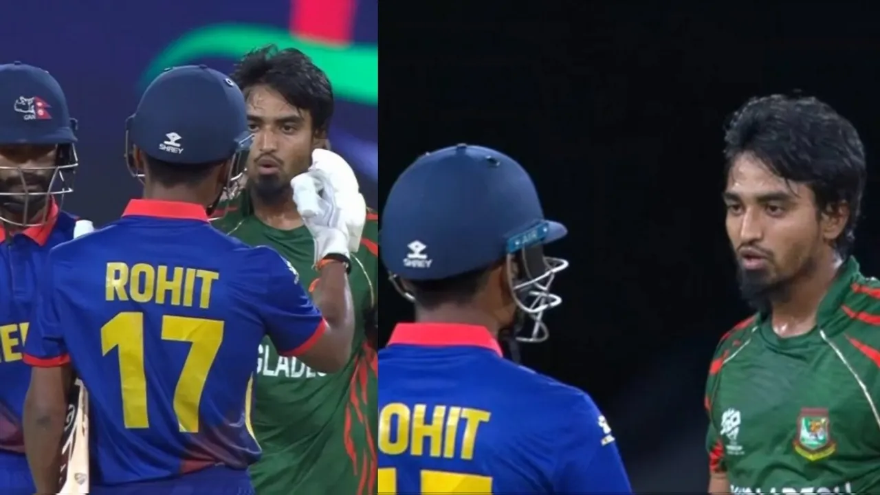Tanzim Sakib vs Rohit Paudel, BAN vs NEP