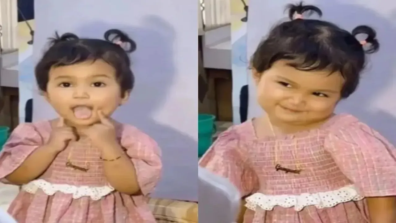 "Cute Baby Girl Viral Video, Aadhar Card Viral Video, Trending News, Hindi News, Aadhar Card Baby Viral Video,