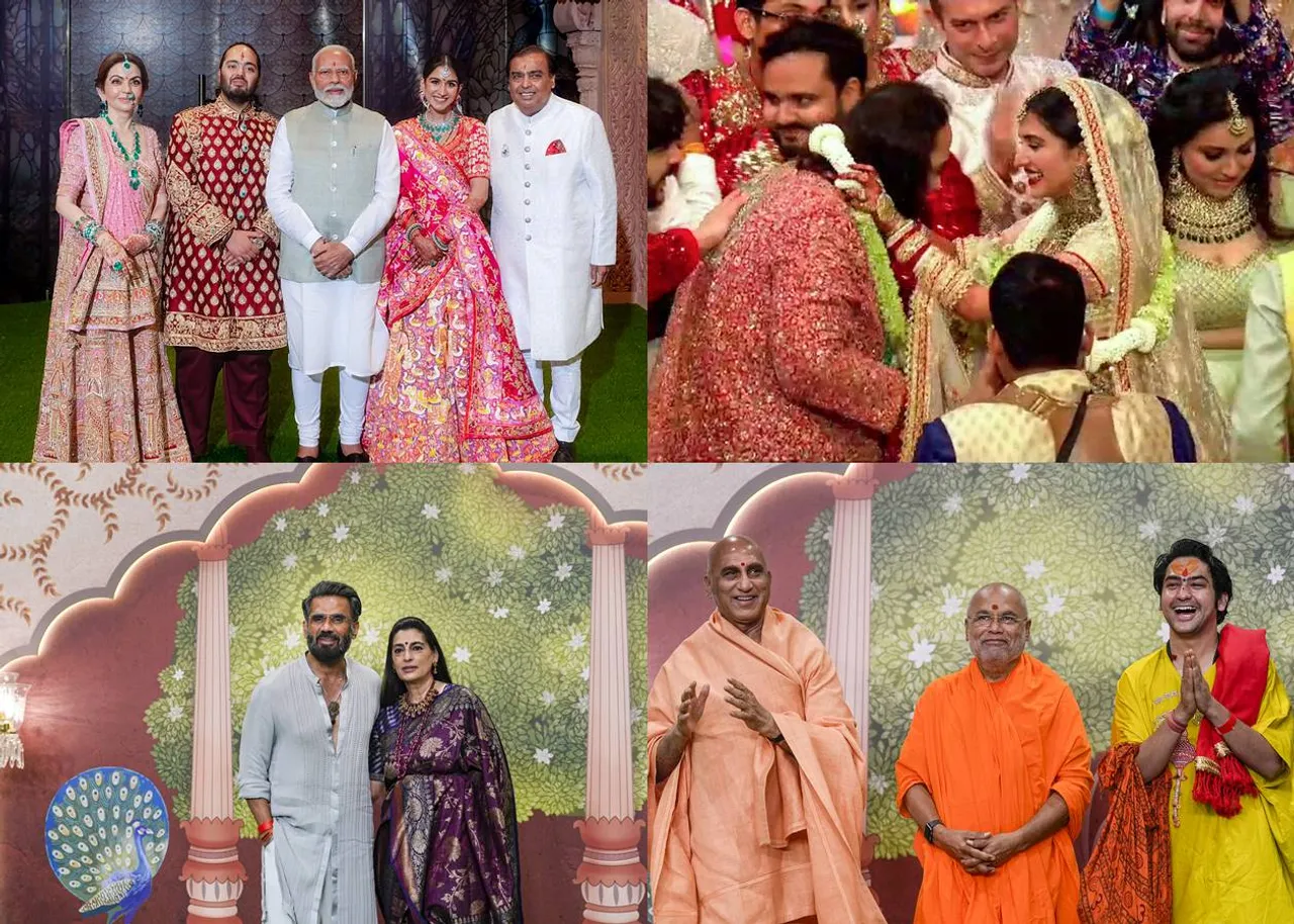 PM Modi in Anant and Radhika auspicious Ashirwad ceremony