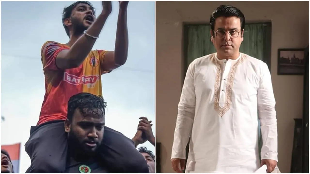 East Bengal fan debdut Ghosh on a mohunbagan fan said I'll touch your mother's feet for sure on RG kar rape protest