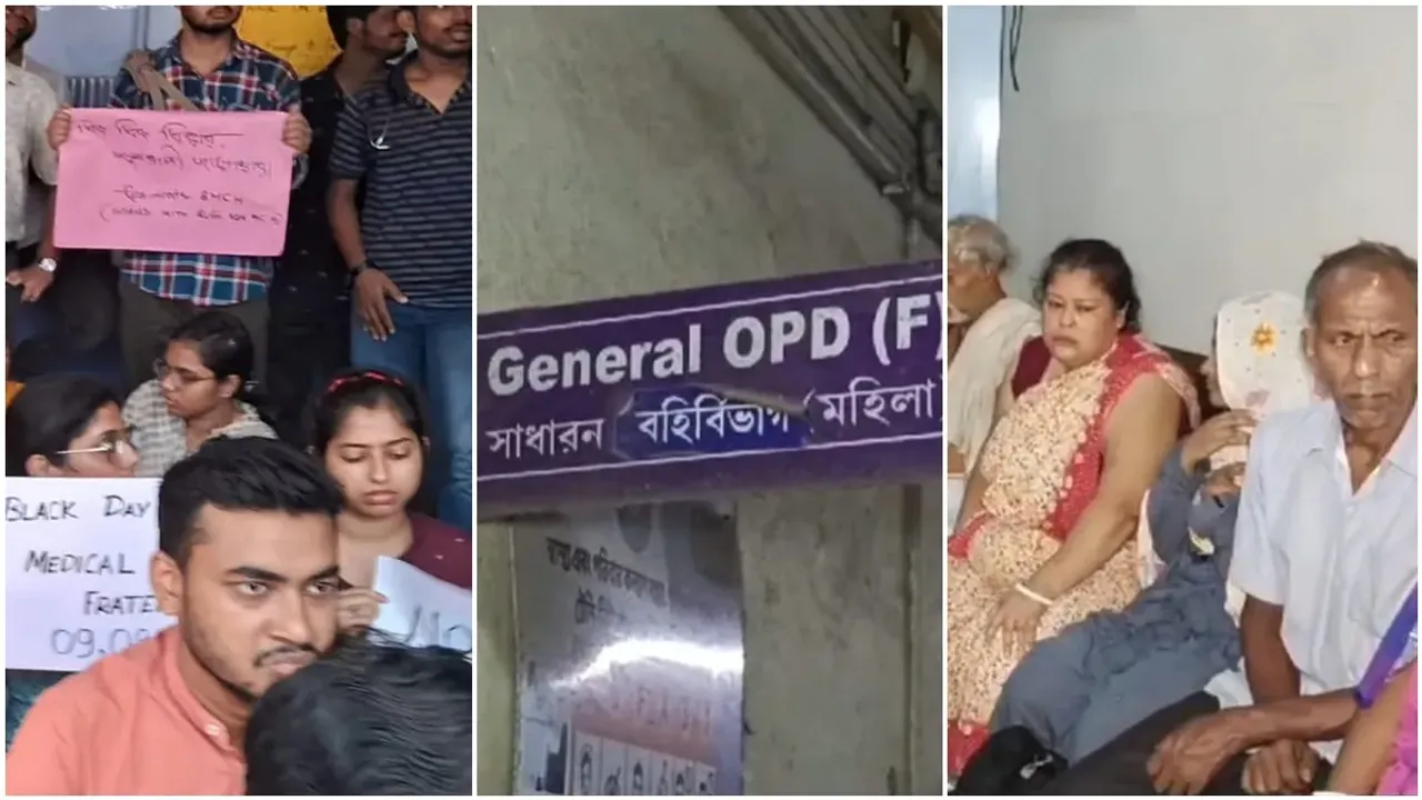Harassment of patients due to suspension of OPD services in govt and private hospitals in protest of RG Kar incident, আরজি কর, চিকিৎসক খুন, আউটডোর বন্ধ