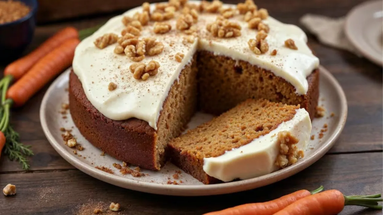 New year 2025 Carrot Cake Recipe in gujarati