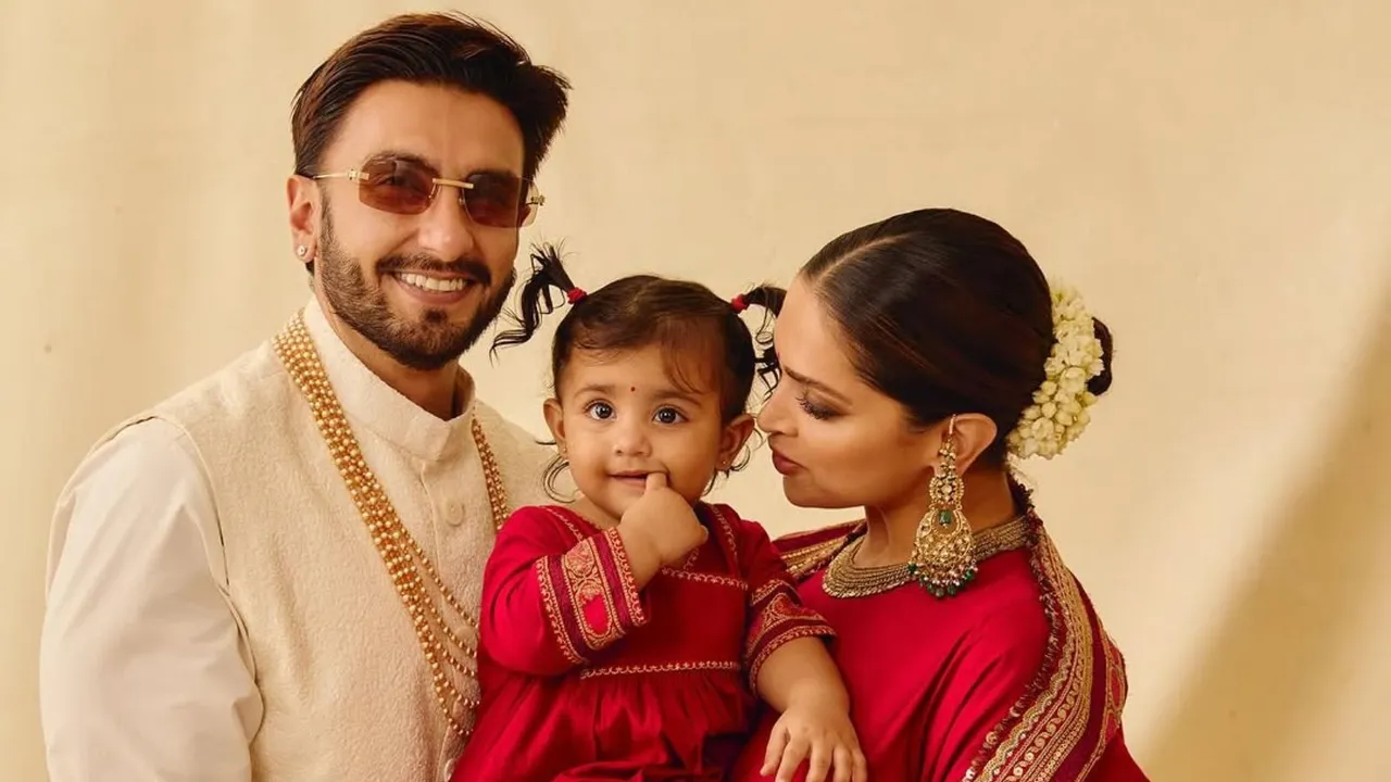 deepika Padukone with husband and daughter