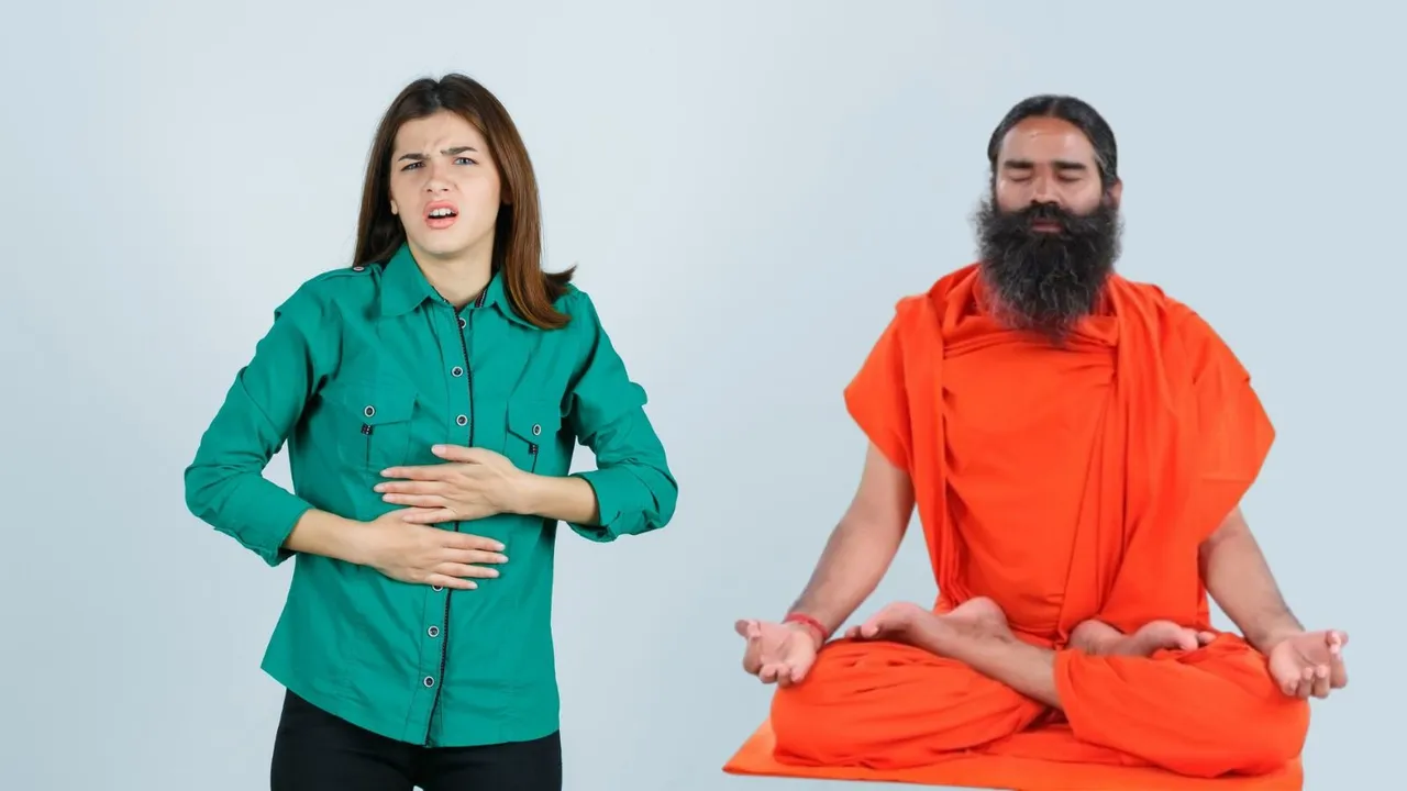 baba Ramdev yoga for stomach gas and constipation