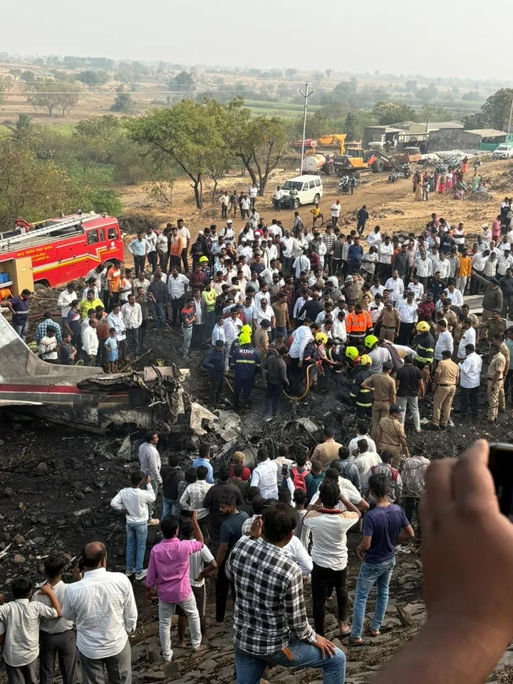 ajit pawar plane crash photo | ajit pawar Death