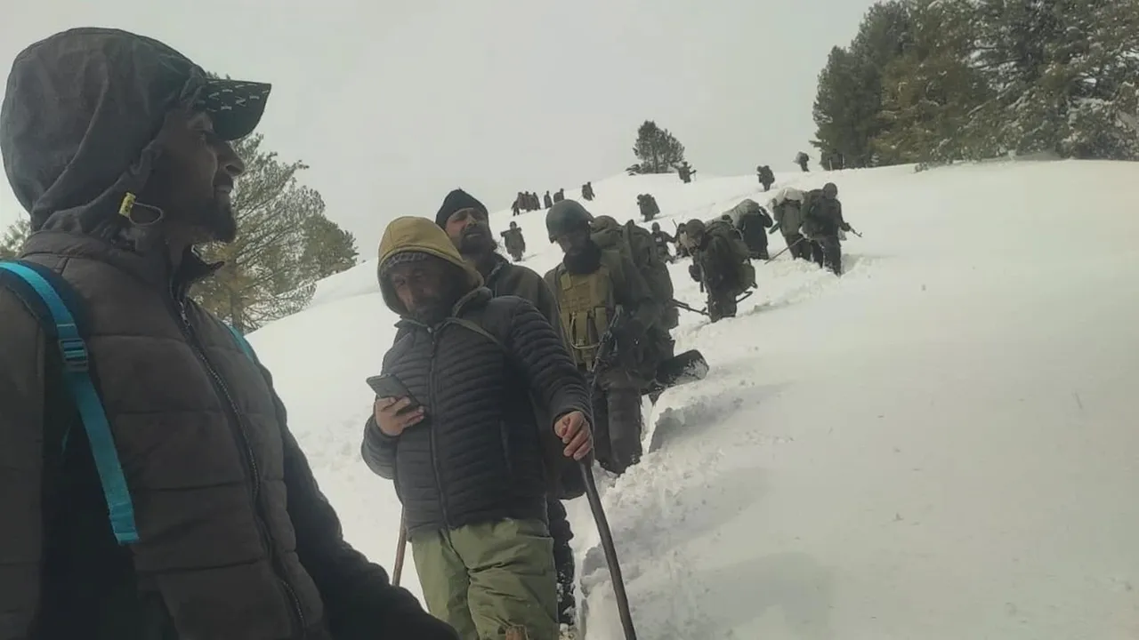 20 stranded Armymen at 11000 feet