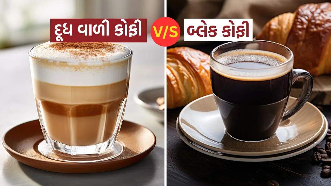 Milk Coffee VS Black Coffee Benefits