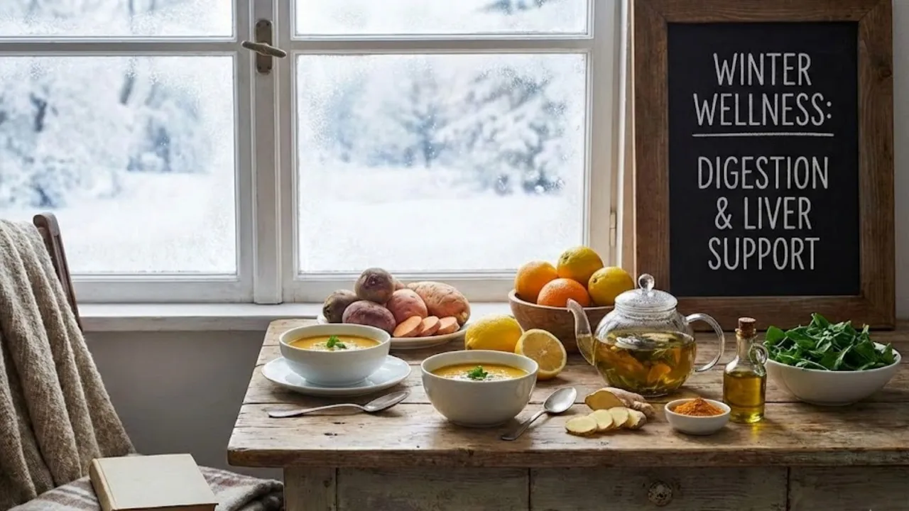 winter liver care and digestion tips in gujarati