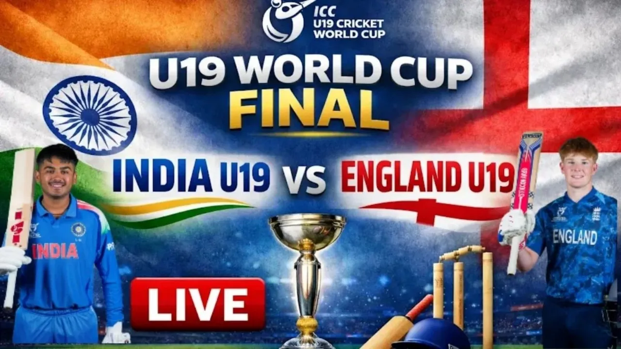 World Cup Under 19 IND vs ENG Final Cricket Match Live Score in Gujarati