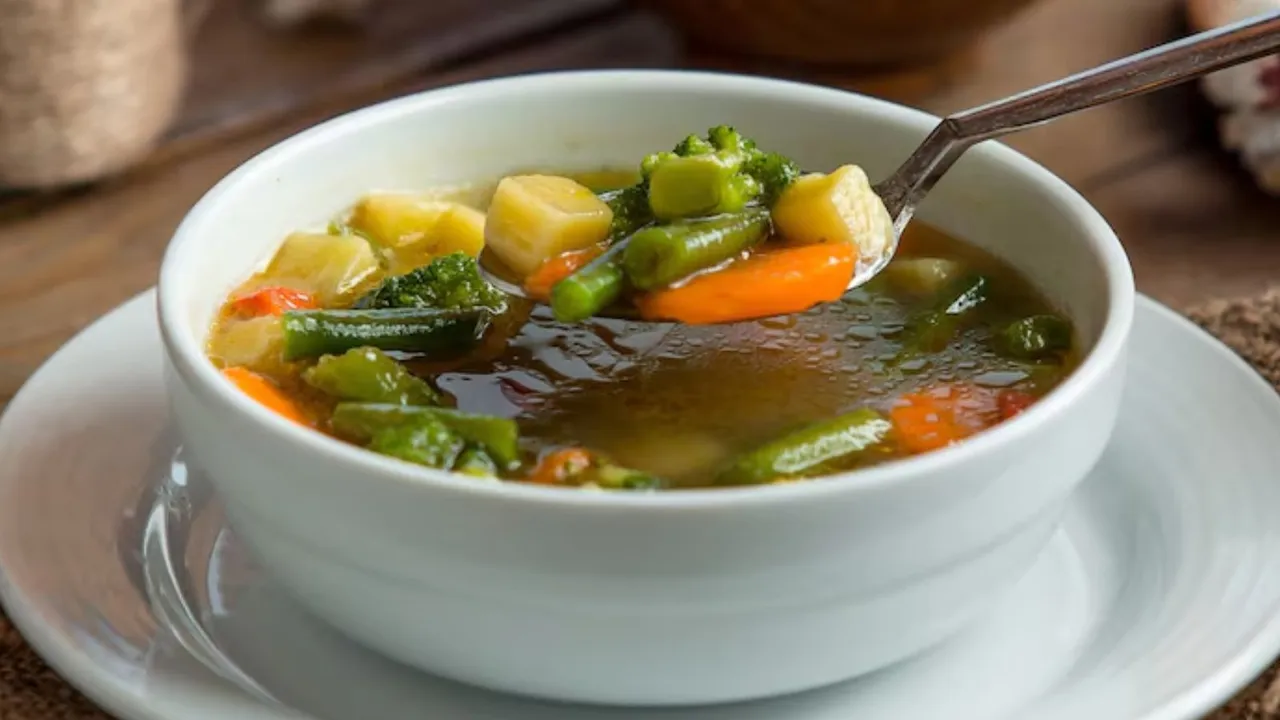 Ragi Vegetable Soup recipe In gujarati