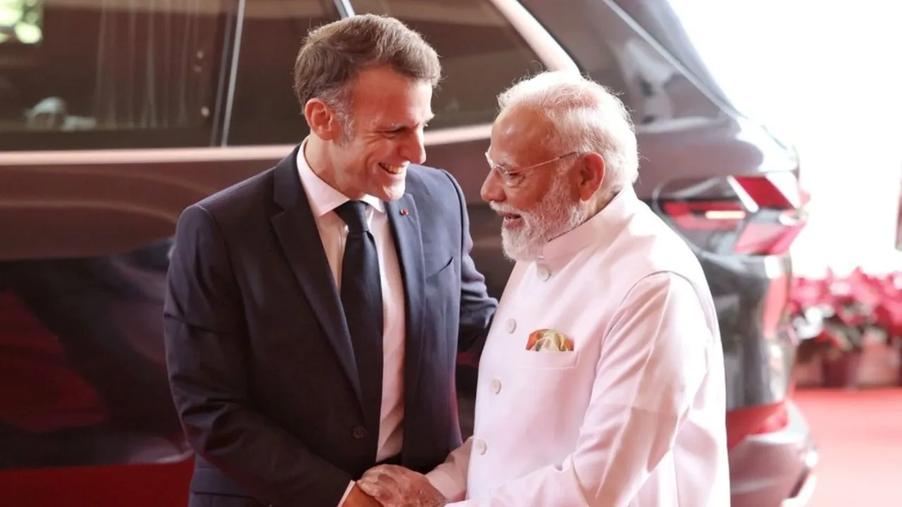 PM Modi Macron