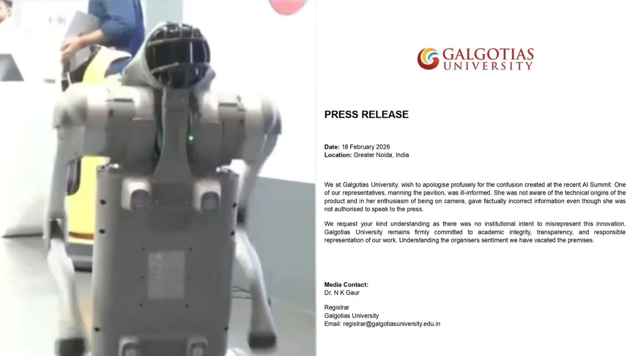 Galgotias University apologizes