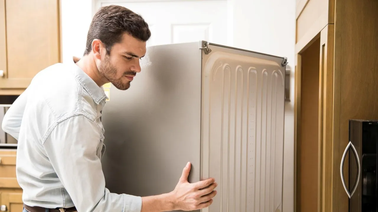 how much gab between fridge and wall