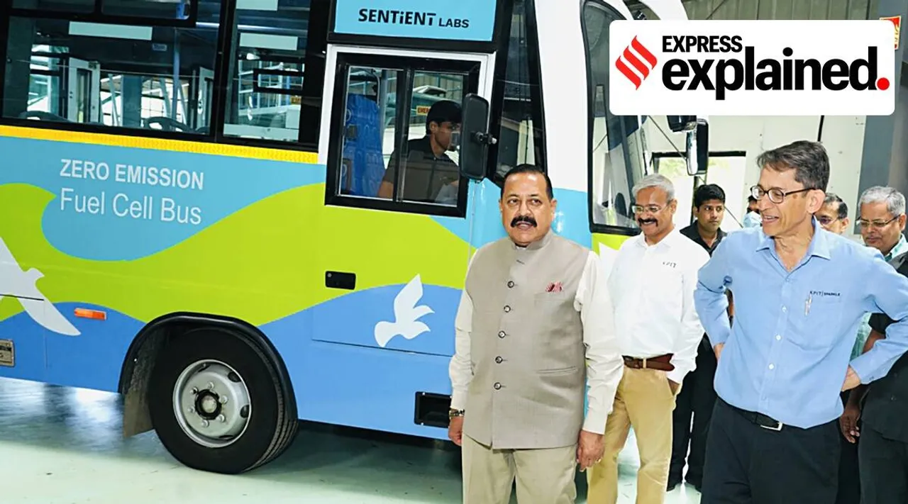India’s first indigenous hydrogen fuel cell bus was launched in August 2022. (ANI)