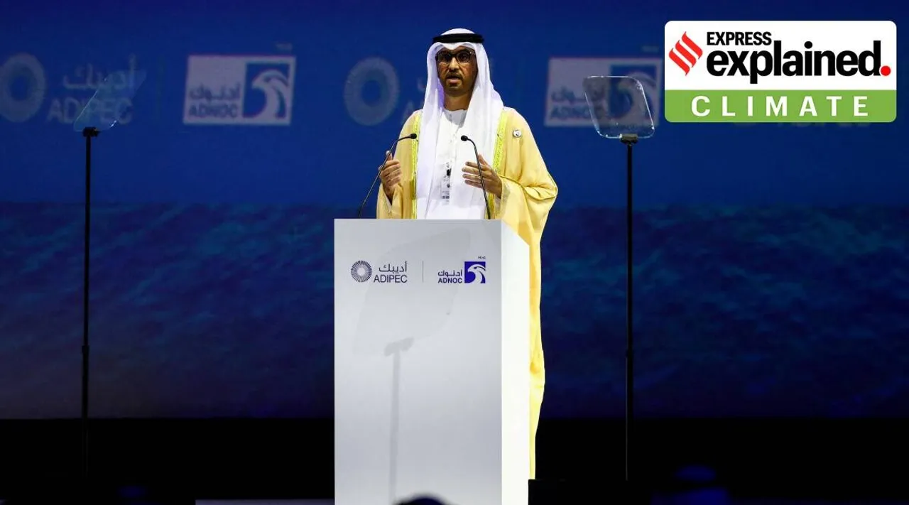 United Arab Emirates Minister Sultan Ahmed Al Jaber speaks during the Abu Dhabi International Petroleum Exhibition and Conference (ADIPEC) in Abu Dhabi, United Arab Emirates, October 31, 2022. (Photo via REUTERS/Amr Alfiky)