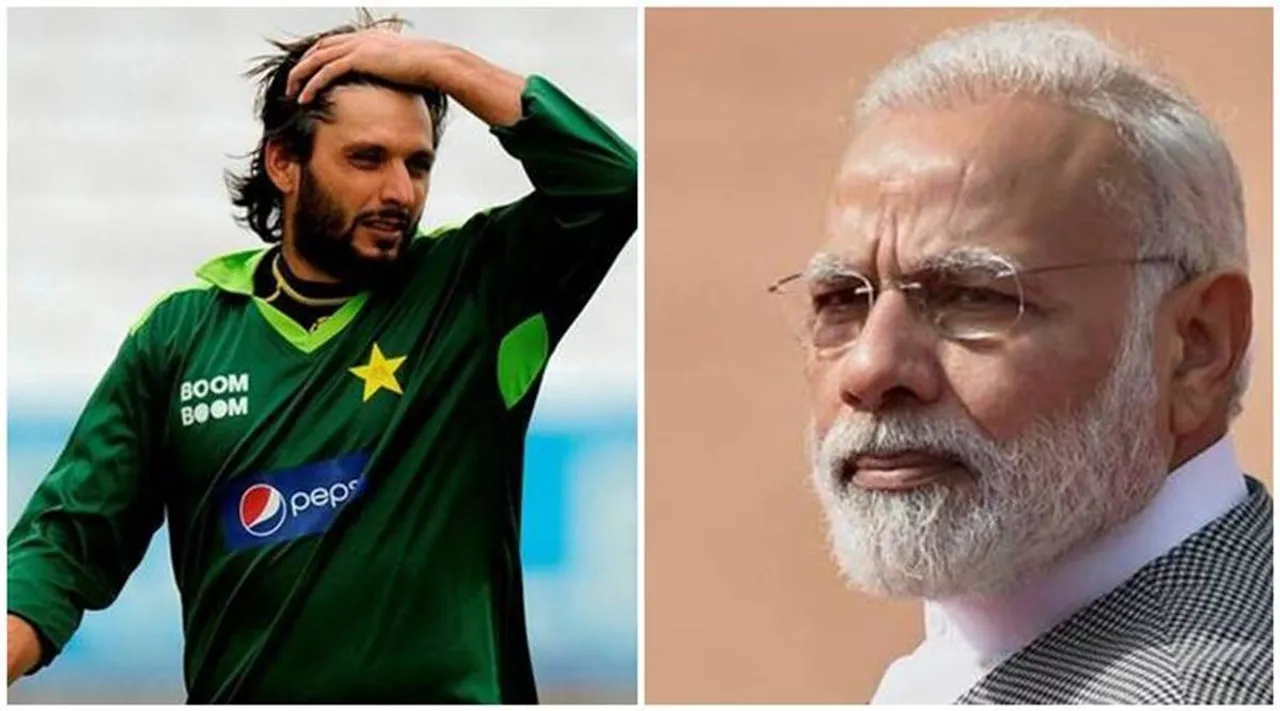 Shahid Afridi and Narendra Modi