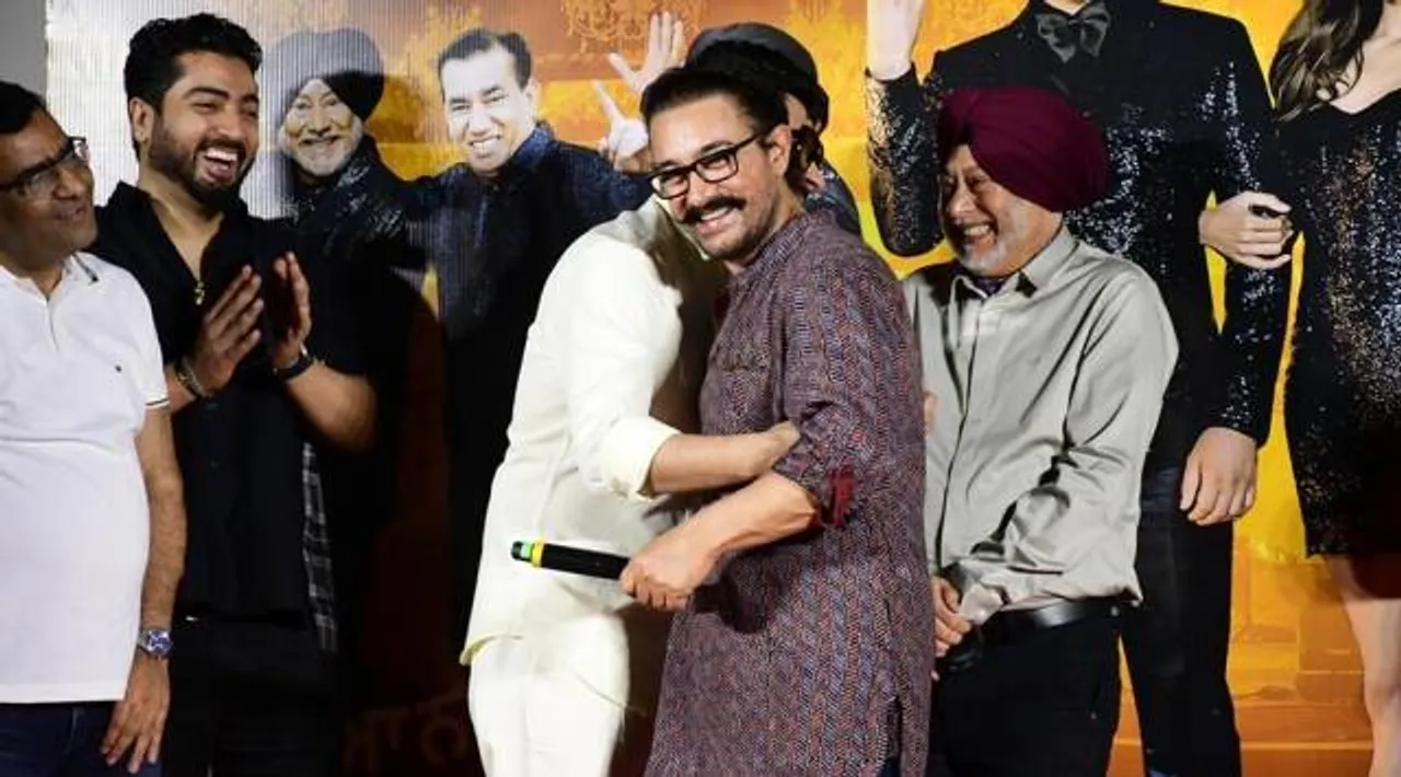Aamir Khan attended the trailer launch of Carry On Jatta 3 in Mumbai. (Photo: Varinder Chawla)