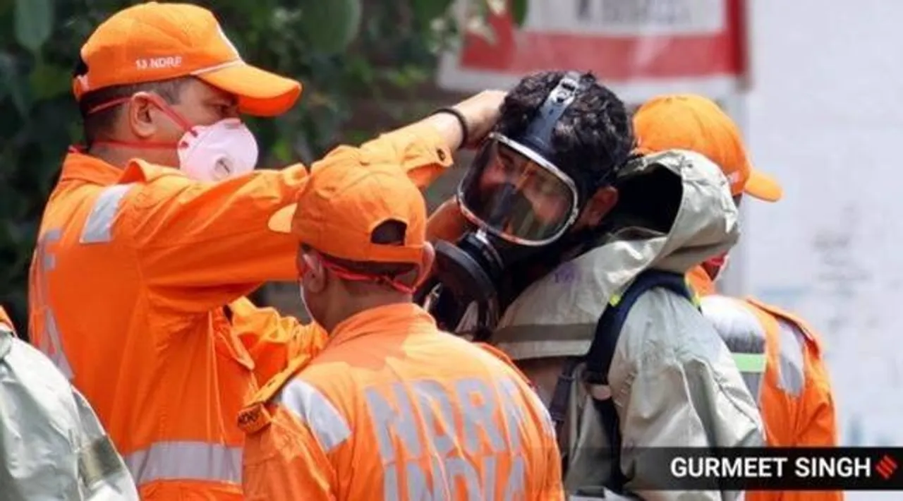 Hydrogen sulphide as an extremely pungent gas leads to "premature asthma attacks", said Dr Ravi Shekhar Jha, director and head, pulmonology, Fortis Hospitals, Faridabad (Express Photo by Gurmeet Singh)