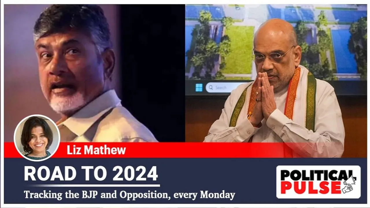 Amit Shah and N Chandrababu Naidu