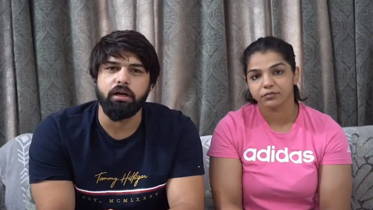 Wrestler Protest, Sakshi Malik and Satyawart Kadian