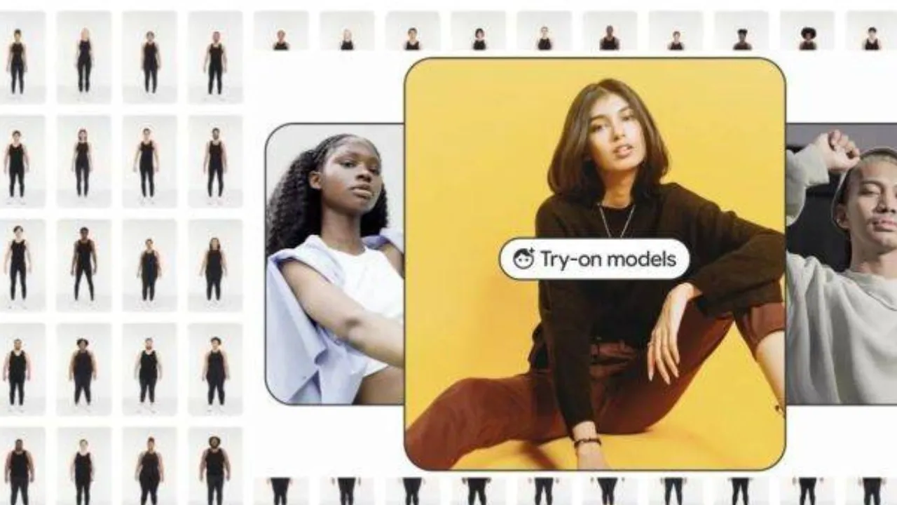 The virtual try-on feature was developed by Google using numerous pairs of over 80 models in various poses from different sizes, skin tones, body shapes and ethnicities.