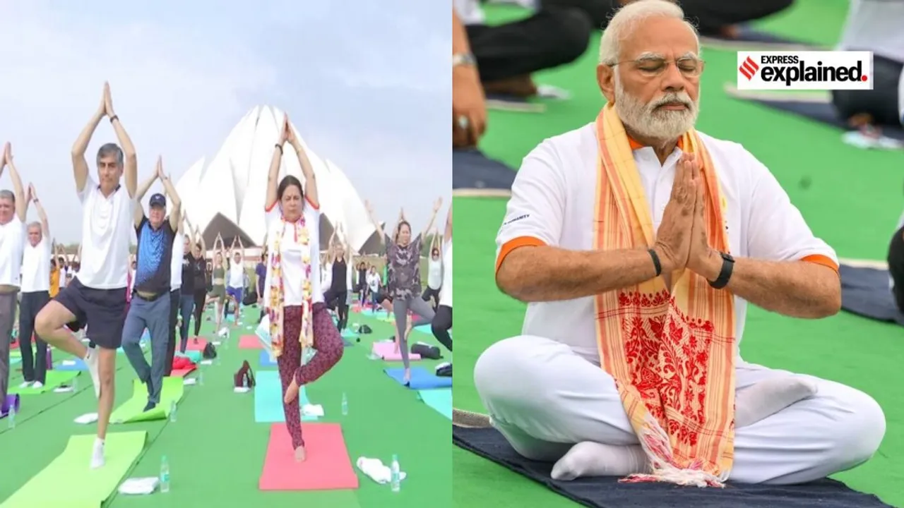 Prime Minister Narendra Modi applauds as India's Permanent Representative to the UN Ruchira Kamboj shows the Guinness World Records certificate awarded after creating a record for most nationalities in a Yoga session during the 9th International Day of Yoga celebrations at the UN headquarters, in New York, Wednesday, June 21, 2023. The yoga session was led by PM Modi. (Photo : ANI)